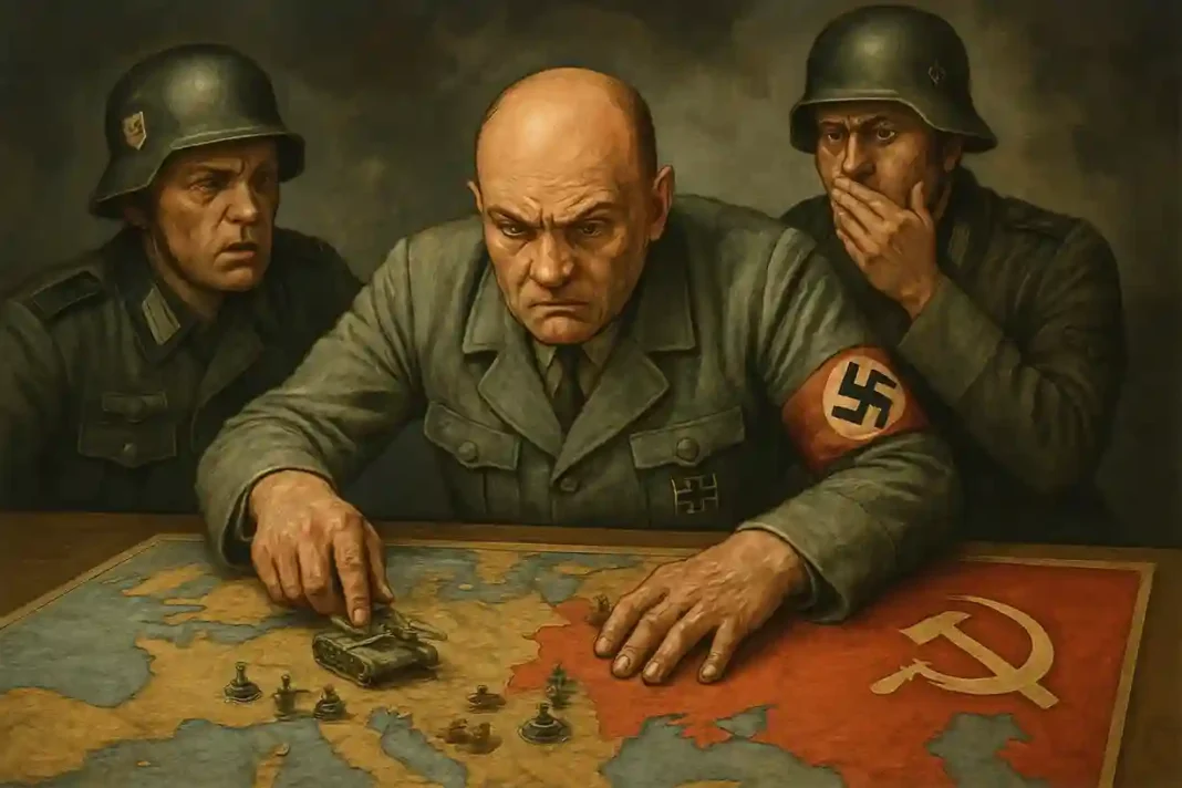 deutschland-nato-oplan-doy-gefahr-russland Karte Europas mit geplanter NATO-Frontlinie und deutschen Truppenbewegungen