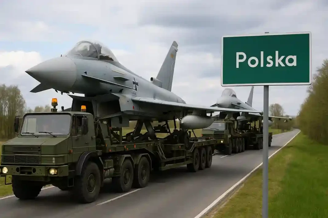 eurofighter-nato-ostfluegel-pol-2025 Eurofighter der deutschen Luftwaffe beim Start – Verstärkung für NATO-Ostflügel in Polen
