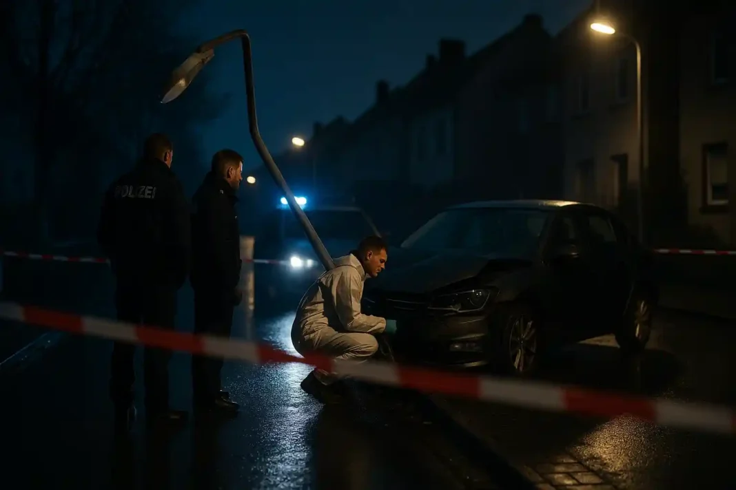 finsterwalde-toter-fahrer-gewaltverbrechen Polizeieinsatz bei nächtlichem Autounfall mit tödlichem Ausgang in Finsterwalde