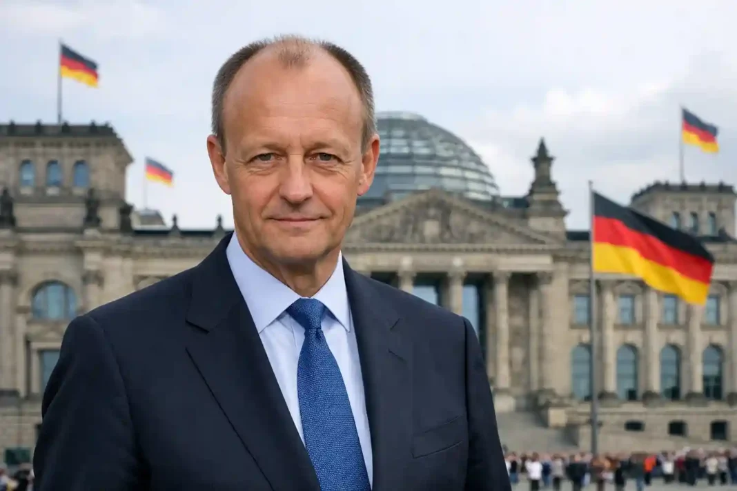 Bundeskanzler Friedrich Merz spricht bei einer Parteikonferenz in München über politische Kultur und Verantwortung