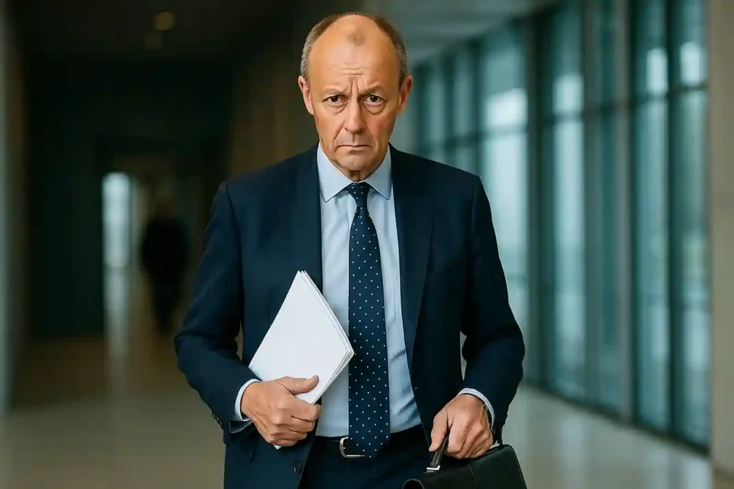 merz-belgien-ukraine-frozen-assets-krise Friedrich Merz und Bart De Wever beim dringlichen Treffen in Belgien über die Nutzung der eingefrorenen russischen Vermögen