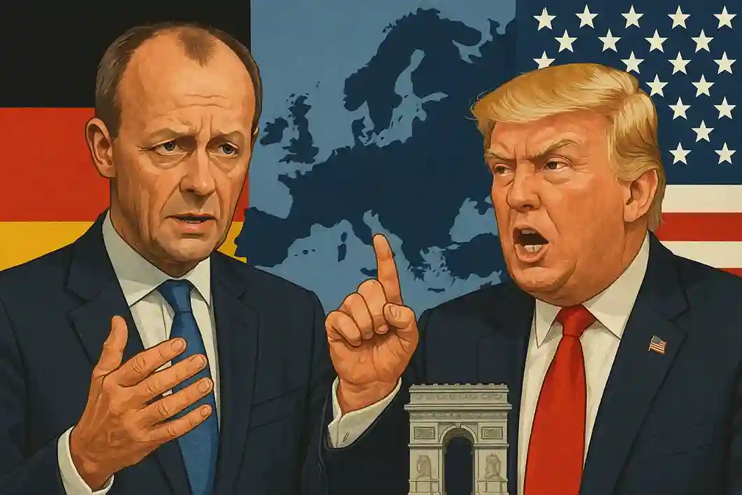 merz-trump-europa Bundeskanzler Friedrich Merz diskutiert mit Donald Trump über europäische Migration