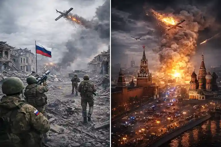 russland-ukraine-kupjansk-drohnenkrieg Russische und ukrainische Frontlinien rund um Kupjansk mit Drohnenangriffen und militärischer Eskalation