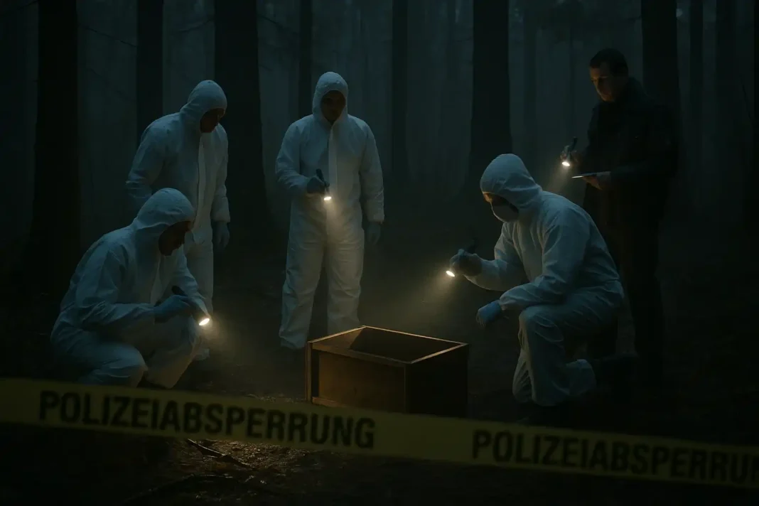 stefanie-p-mordfall Symbolbild: Ermittlungen am Tatort des Mordes an Influencerin Stefanie P.