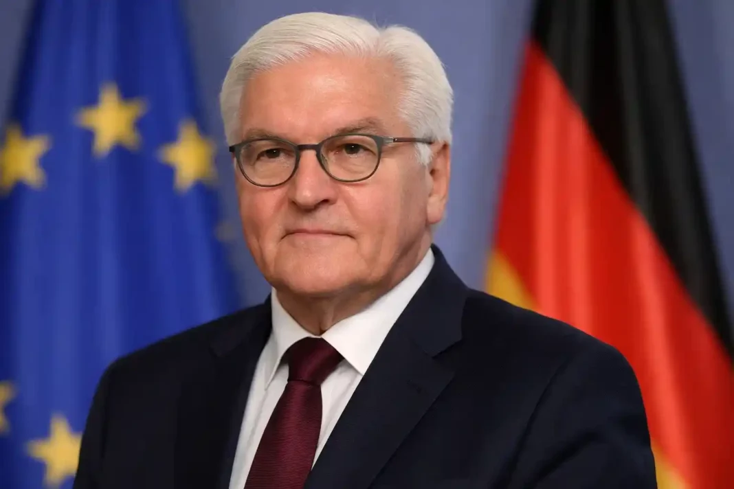 Bundespräsident Frank-Walter Steinmeier während seiner Weihnachtsansprache zur Lage Europas