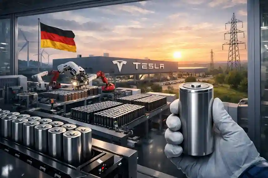 tesla-batteriezellen-produktion-gruenheide-deutschland Tesla-Werk Grünheide plant vollständige Produktion von Batteriezellen in Deutschland ab 2027