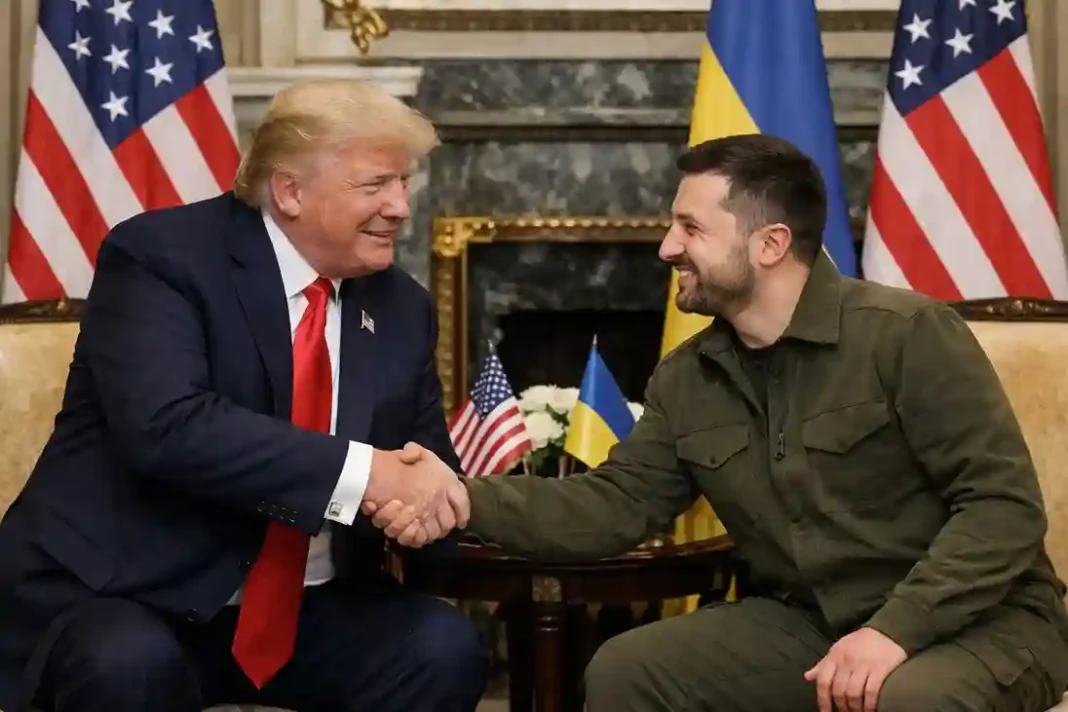 Trump und Selenskyj bei Friedensgesprächen in Mar-a-Lago, Florida 2025