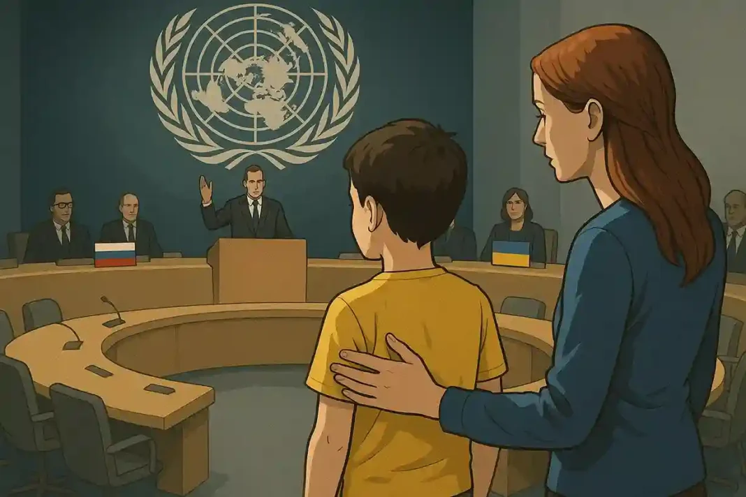 un-russland-ukrainische-kinder-beschluss UN-Generalversammlung fordert Russland zur Rückführung ukrainischer Kinder auf