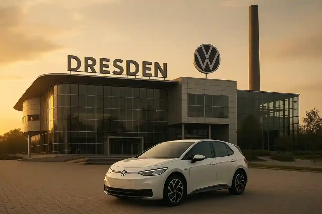 volkswagen-dresden-produktion-stopp-2025 Volkswagen Werk in Dresden während Produktionsstopp 2025