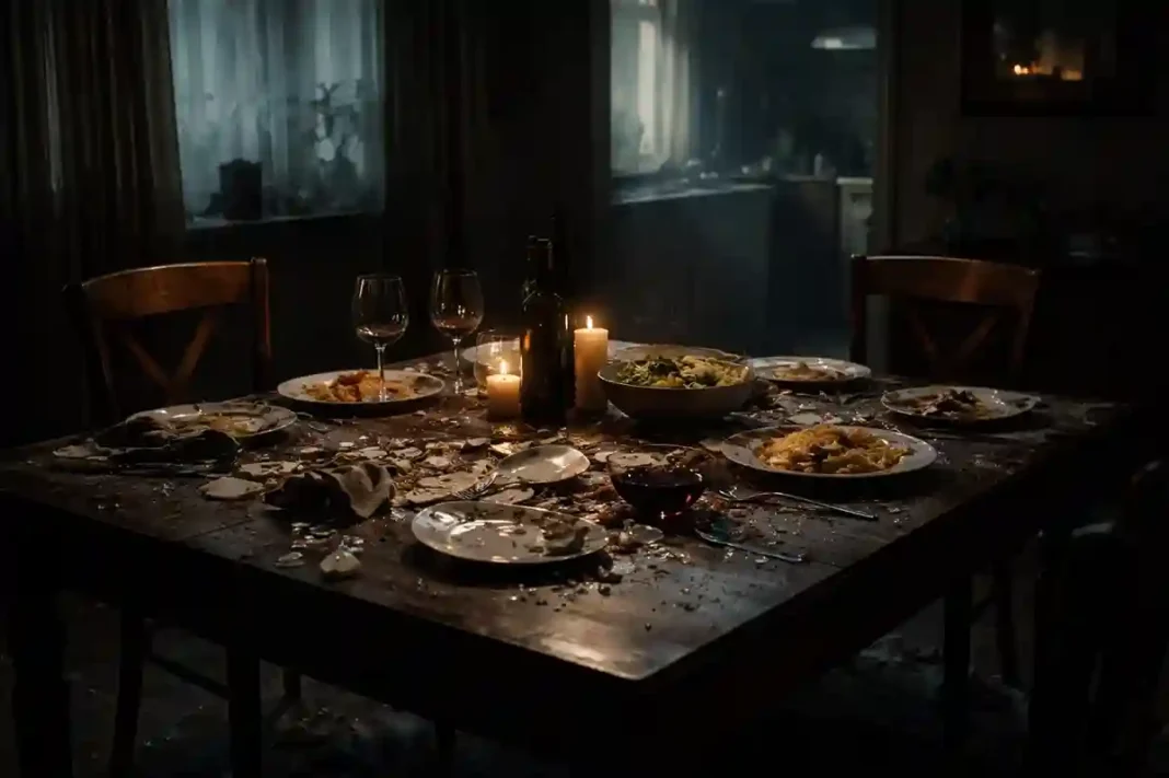 Traurige Familie in Italien nach vergiftetem Weihnachtsessen