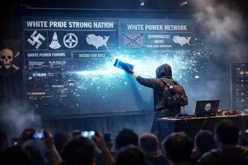 Hackerin löscht White-Supremacy-Websites Martha Root löscht White-Supremacy-Websites live auf CCC 2026