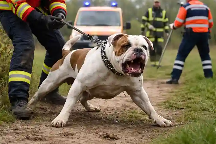 american-bulldog-niedersachsen-todesfall American Bulldog zeigt aggressives Verhalten gegenüber Rettungskräften in Niedersachsen