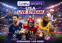 beIN Sports USA Live: Fußball, Tennis & Motorsport exklusiv! BeIN Sports USA Logo mit Live-Stream und Sportübertragungen
