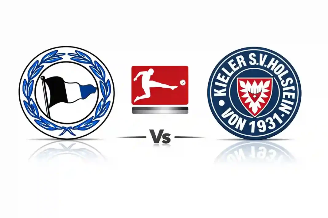 Arminia Bielefeld gegen Holstein Kiel im Duell der 2. Bundesliga