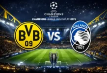 Champions League 2025/26 Play-offs: Borussia Dortmund im Fokus! Champions League 2025/26 Play-offs – Borussia Dortmund gegen Atalanta