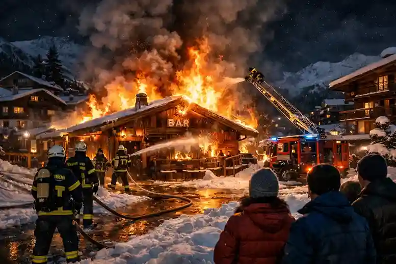 crans-montana-bar-brand-silvester-tragoedie Ausgebrannte Bar nach tödlichem Brand in Crans-Montana an Silvester