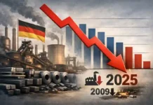 Deutsche Stahlkrise : Produktion auf Tiefstand Stahlproduktion in Deutschland 2025 auf historischem Tiefstand
