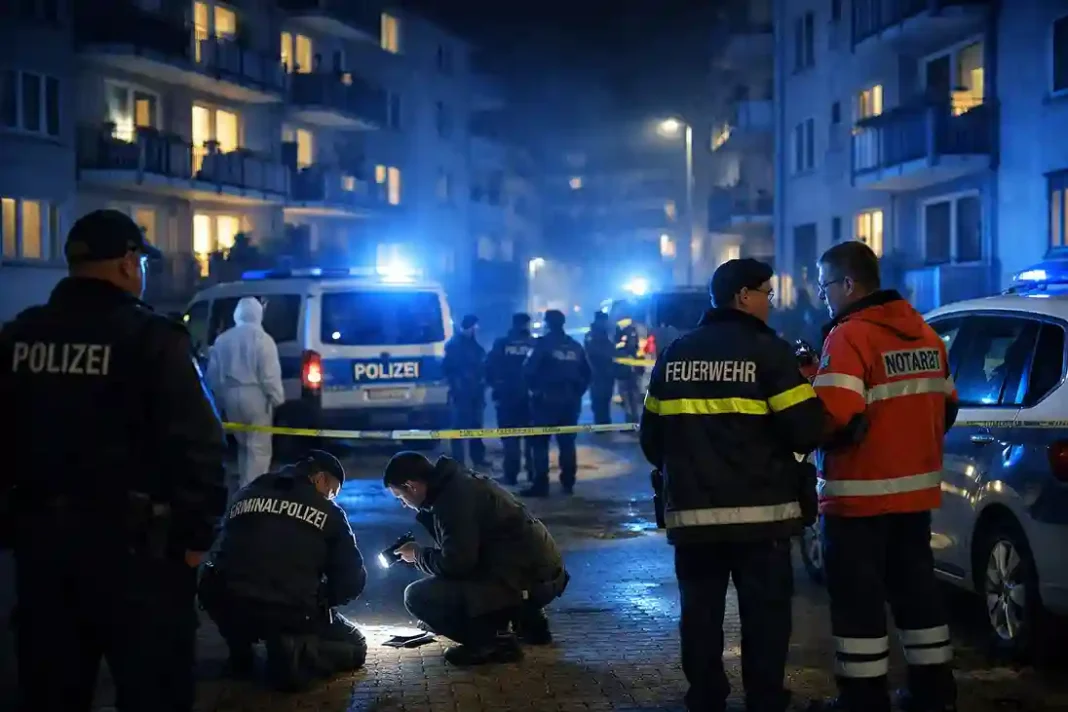 Polizeieinsatz nach Messerangriff in einem Wohngebiet in Sachsen