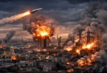 Russland setzt Hyperschallrakete ein – Eskalation Explosion nach russischem Hyperschallraketenangriff auf ukrainische Infrastruktur