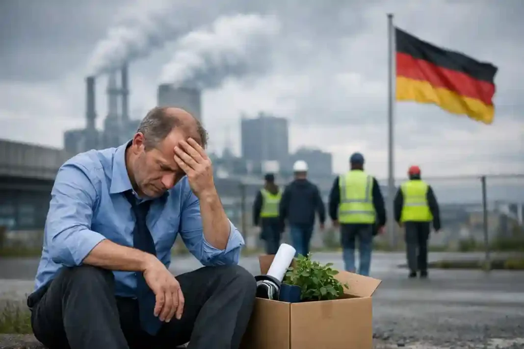 Besorgte Arbeitnehmer in Deutschland 2025