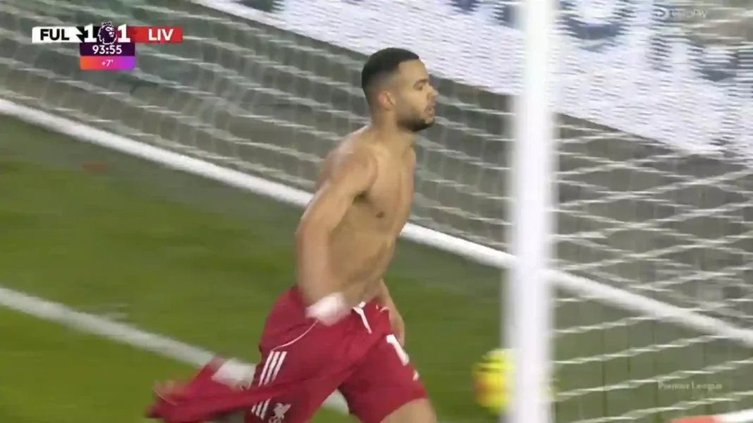 Harrison Reed trifft spät zum 2:2 für Fulham gegen Liverpool im Craven Cottage