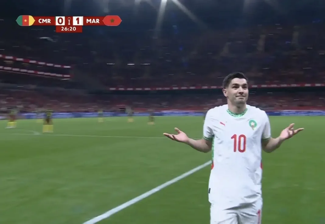 Marokko Atlaslöwen feiern den 2:0 Sieg gegen Kamerun im AFCON 2025