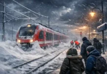 Schneesturm „Elli“ legt Norddeutschland lahm – Bahnchaos! Schneesturm Elli blockiert Züge und Bahnstrecken in Norddeutschland