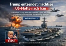 Trump entsendet mächtige US-Flotte nach Iran – Eskalation droht, Verhandlungen bleiben kritisch US-Flotte vor dem Persischen Golf – Abraham Lincoln Flugzeugträger auf dem Weg nach Iran