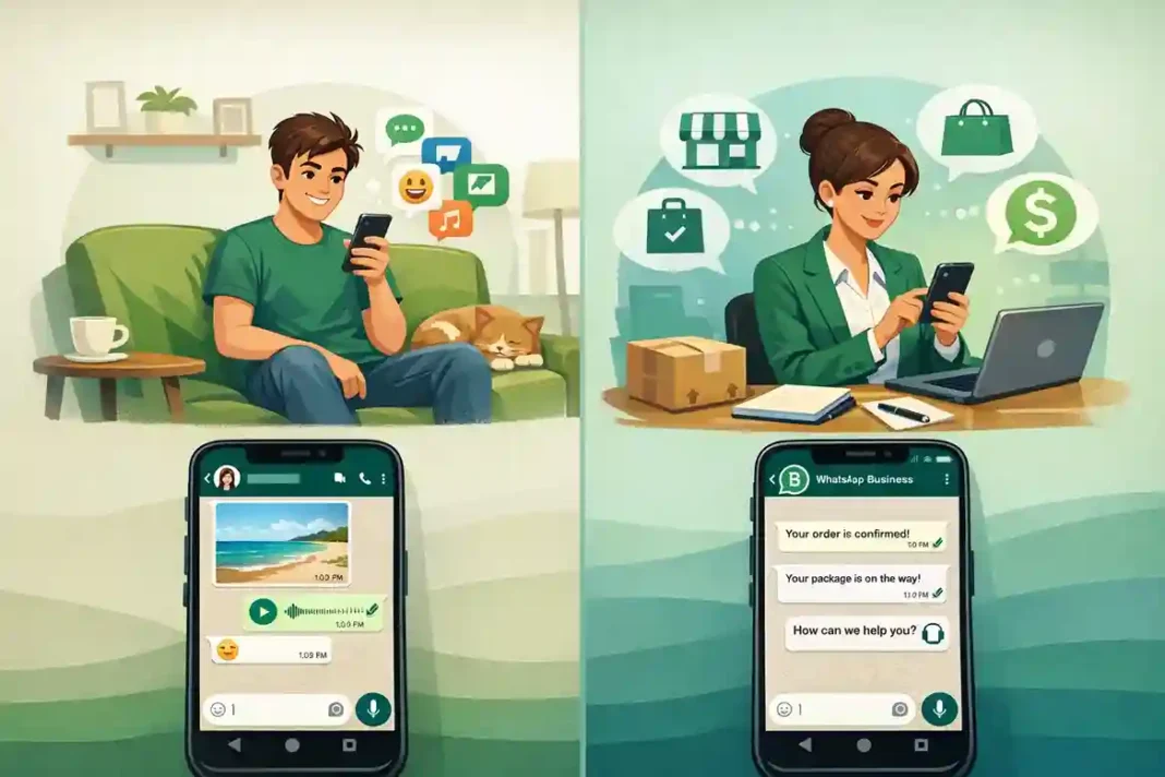 Vergleich von WhatsApp Standard, WhatsApp Business und Business API Funktionen