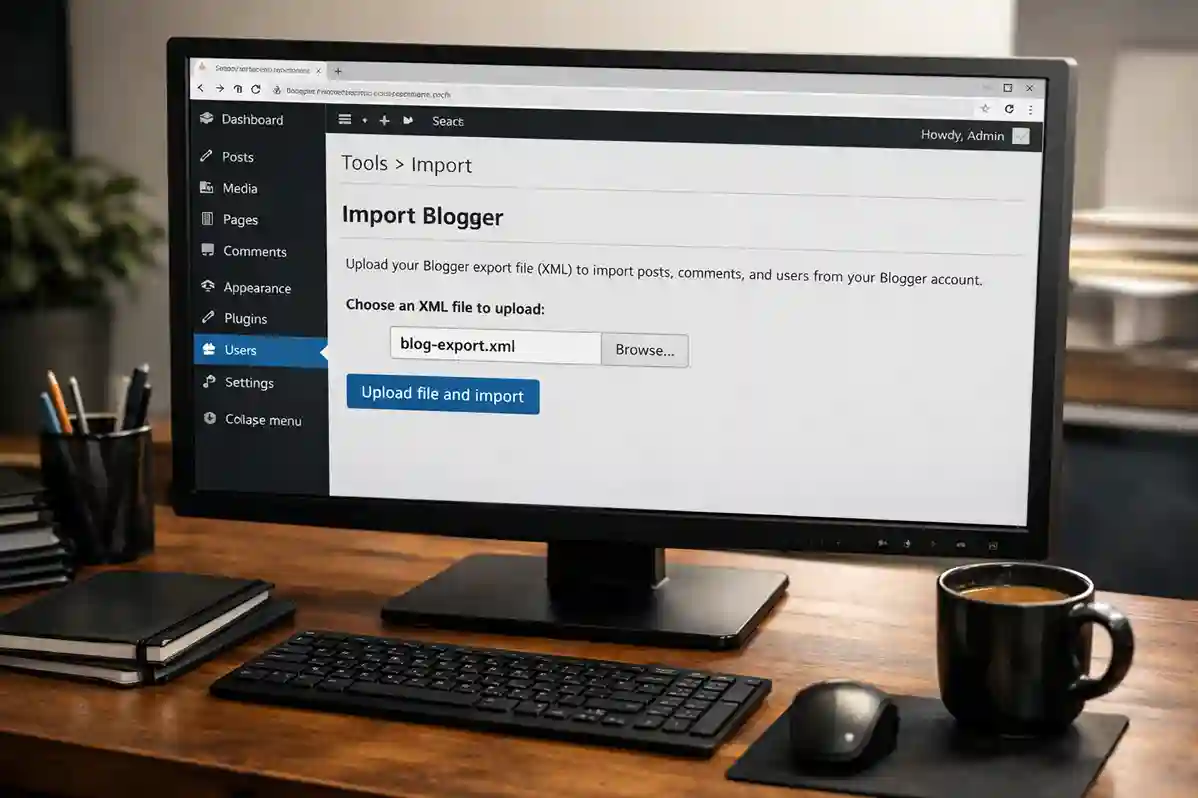 Blogger Inhalte importieren