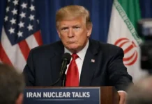 Trump warnt Iran: Nuklearverhandlungen am Scheideweg Trump während Pressekonferenz zu Iran Nuklearverhandlungen
