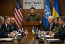 Ukraine stimmt langfristigem US-Waffenstillstand zu Ukrainische und amerikanische Delegationen bei Genfer Friedensgesprächen