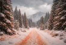 Blutschnee in Deutschland? Seltenes Wetterphänomen droht Rötlich gefärbter Schnee in Deutschland durch Saharastaub als seltenes Wetterphänomen im Winter