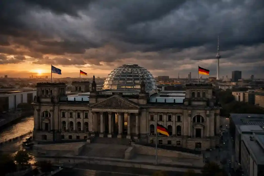 bundestag-demokratie-krise-deutschland-studie Bundestag Plenarsaal als Symbol für Demokratie in Deutschland