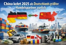 China kehrt 2025 als Deutschlands größter Handelspartner zurück Container am Bremerhaven Hafen – Deutschlands Handel mit China