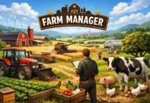 Farm Manager 2026 – Ultimatives Bauernhof-Spiel zum Herunterladen Farm Manager 2026 Screenshot – Spieler verwaltet Felder und Tiere