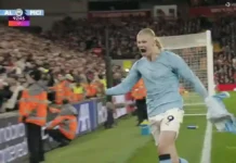 Manchester City schockt Liverpool mit spätem Tor Erling Haaland erzielt das späte Siegtor für Manchester City gegen Liverpool in Anfield