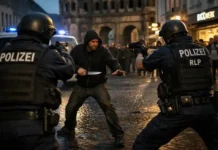 Großeinsatz in Trier: Messerangreifer erschreckt Fußgänger Polizeieinsatz in Trier gegen Messerangreifer in Fußgängerzone