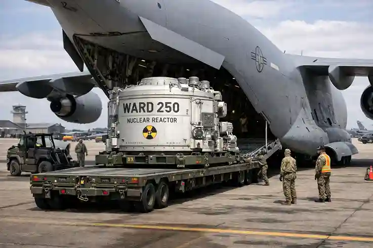 mini-atomreaktor-usa-transport Mini-Atomreaktor Ward 250 auf militärischem Transportflugzeug