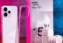 Oppo Reno15 5G: AMOLED 120Hz, Triple 50MP & 6500mAh Akku Oppo Reno15 5G Smartphone Front und Rückseite Ansicht